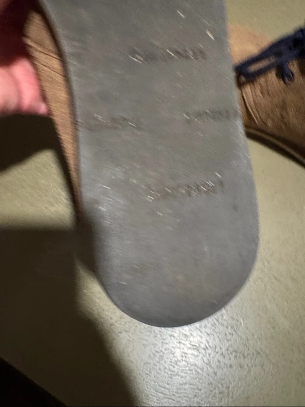 Hari Mari Men's Suede Chukka Boots in Taupe with Navy Laces size 9